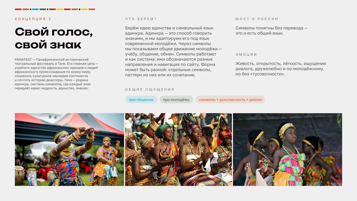 Концепция «Африка-люди»: референсы PANAFEST