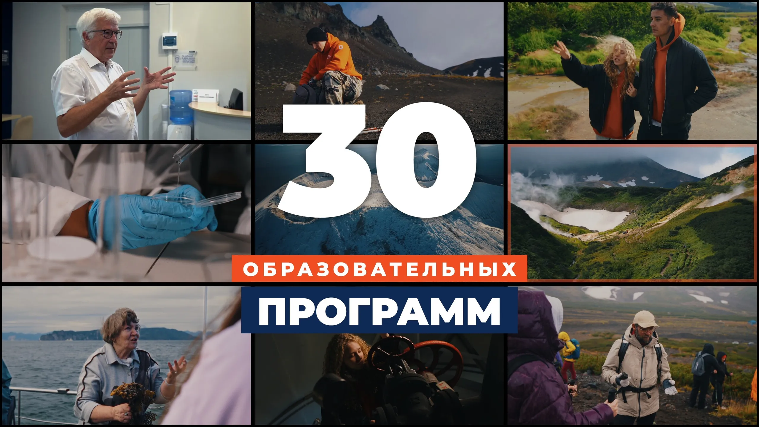 Кадр из ролика: графика про 30 образовательных программ